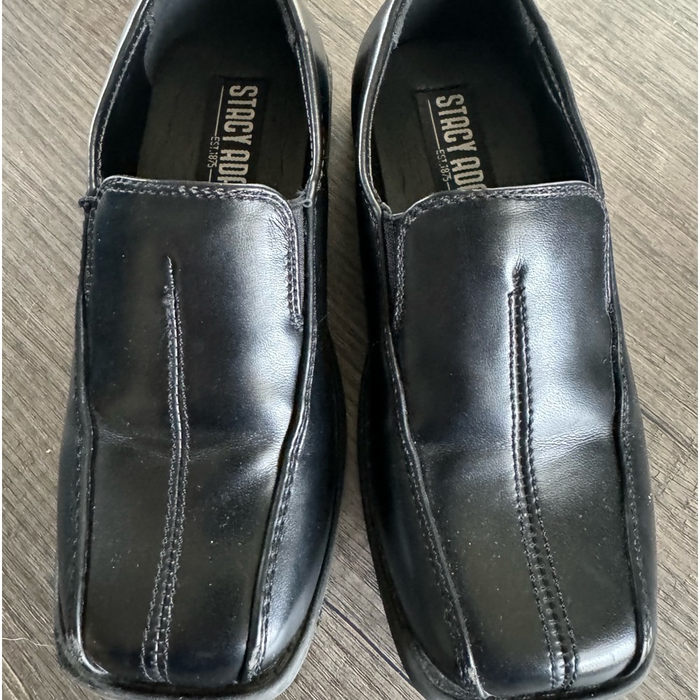 Stacy Adams Boys Black Dress Shoes Size 3